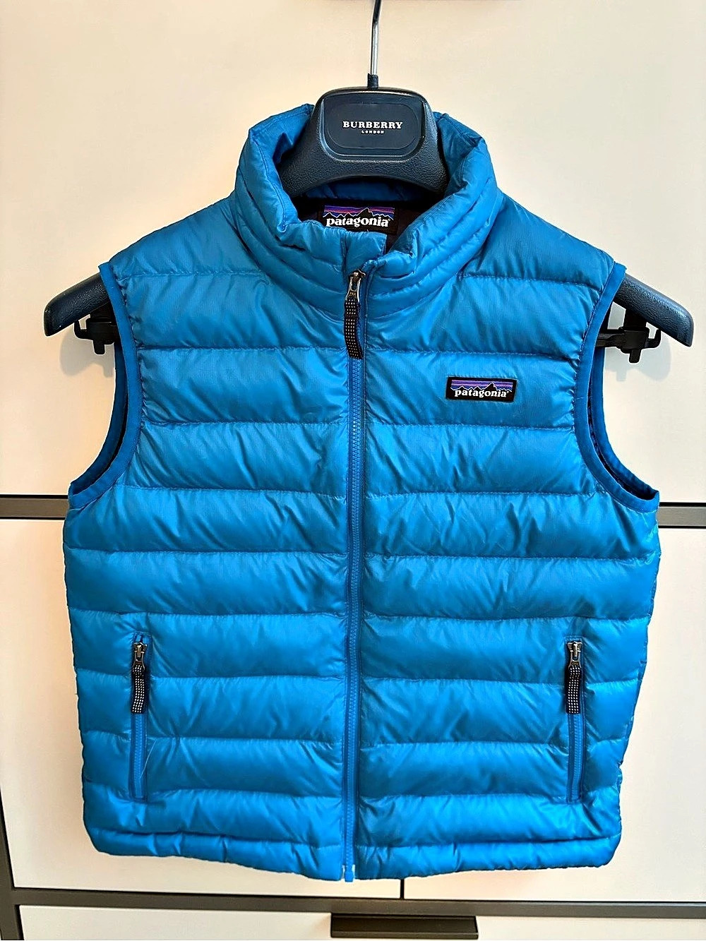 Patagonia Blue Down Vest Kids Size Medium (10)